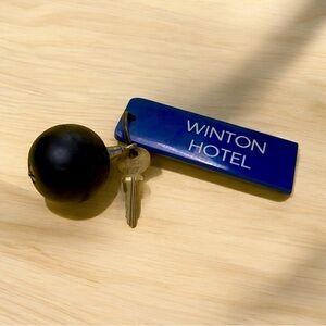 Vintage Winton Hotel Key Room #127 and Fob